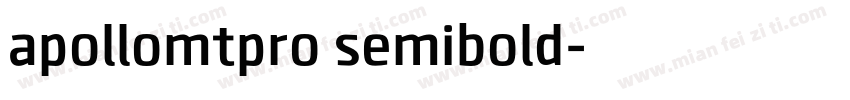 apollomtpro semibold字体转换